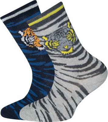 Socken Doppelpack für Jungen, Tiger
