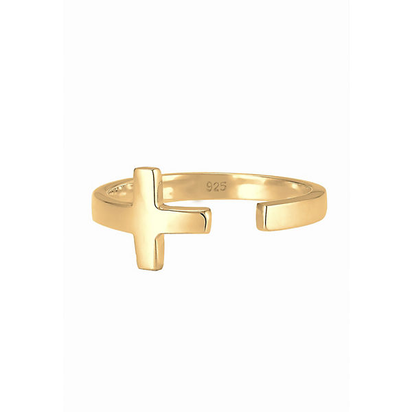 Accessoires Ringe Elli Elli Ring Kreuz Geo Größenverstellbar 925 Sterling Silber Ringe gold Accessoires Ringe Elli Elli Ring Kreuz Geo Größenverstellbar 925 Sterling Silber Ringe gold