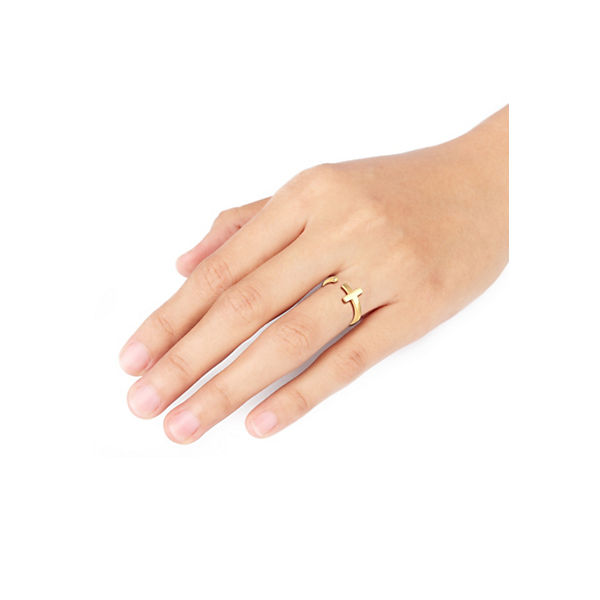 Accessoires Ringe Elli Elli Ring Kreuz Geo Größenverstellbar 925 Sterling Silber Ringe gold Accessoires Ringe Elli Elli Ring Kreuz Geo Größenverstellbar 925 Sterling Silber Ringe gold