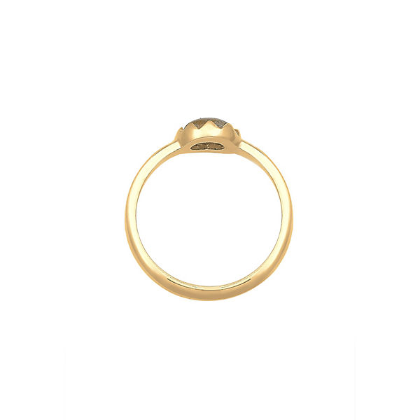 Accessoires Ringe Elli Elli Ring Vintage Labradorit Edelstein 925 Silber Ringe gold