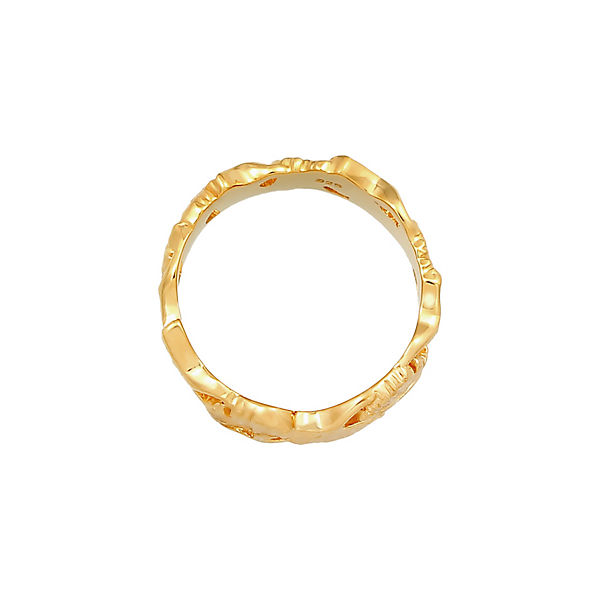 Accessoires Ringe Elli Elli Ring Bandring Ginkgo Blatt Tropic 925 Sterling Silber Ringe gold