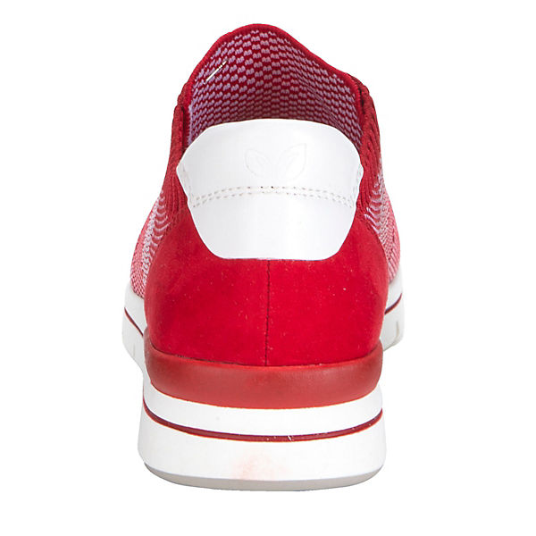Schuhe Sneakers Low MARCO TOZZI Sneaker in Strick-Optik Schuhweite: F rot