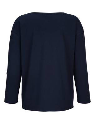 Shirt Plättchen,Nieten langarm motiv Figurumspielend blickdicht Baumwolle,Kunstfaser T-Shirts 2