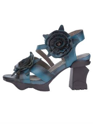 Plateausandale Klettverschluss Klassische Sandalen 2