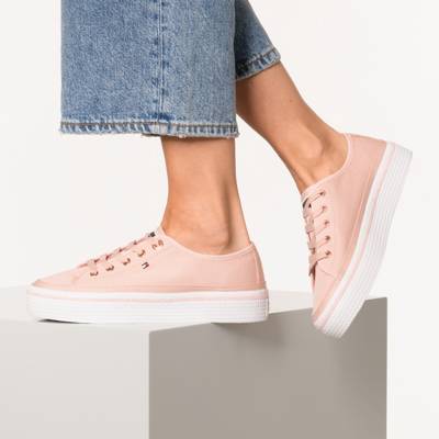 Glitter Detail Flatform  Sneakers Low 2