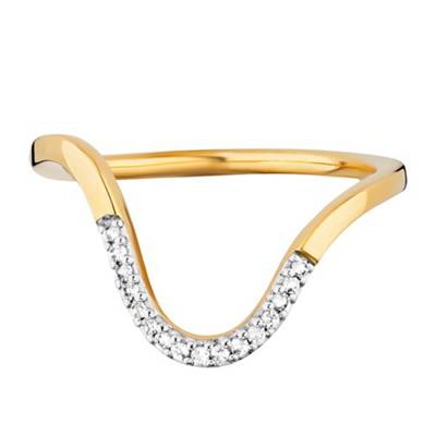 cai Ring 925/- Sterling Silber vergoldet Topas Ringe