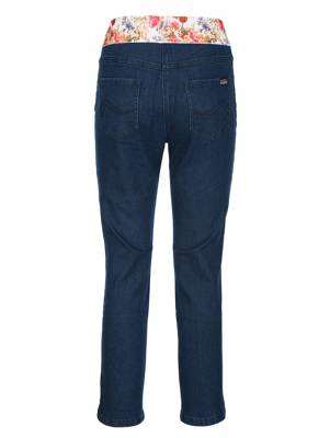 7/8 Jeans Gummizug uni Slim Fit Baumwolle Jeanshosen 2