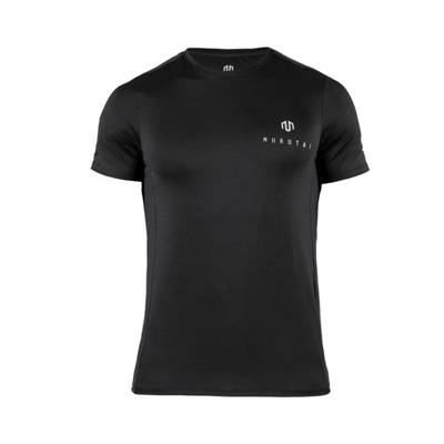 MOROTAI Herren T-Shirt Mesh Tee T-Shirts schwarz