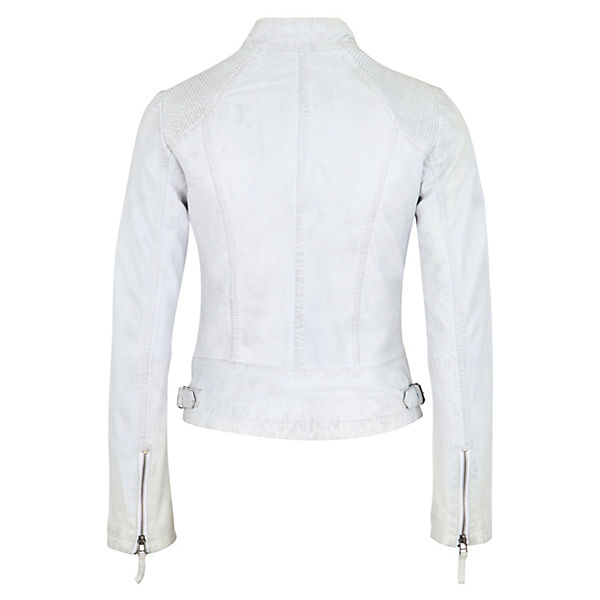 Bekleidung Lederjacken 7eleven 7eleven Lederjacke weiß Bekleidung Lederjacken 7eleven 7eleven Lederjacke weiß