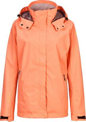 killtec, Virene Funktionsjacke mit abzippbarer Kapuze und 4F outdoorjacke Outdoorjacken apricot Damen Gr. 34