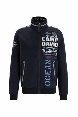 CAMP DAVID Sweatjacke mit Tapes und Label-Applikationen Sweatjacken 2