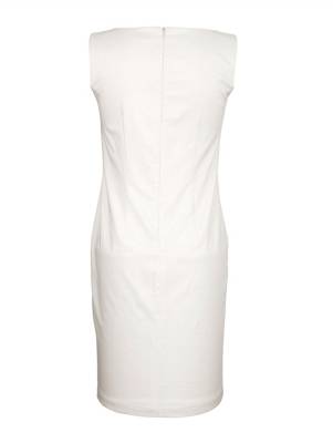 Kleid ärmellos Nahtreißverschluss floral Figurbetont blickdicht Baumwolle,Kunstfaser Abendkleider 2