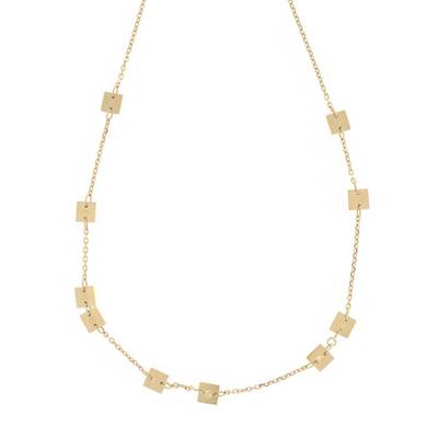 Ankerkette mit Anhänger Edelstahl 42 cm Halsketten