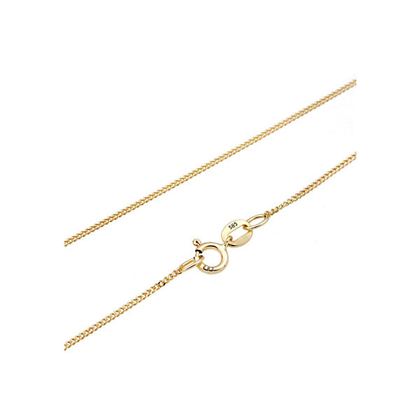 Accessoires Halsketten Elli PREMIUM Elli Premium Halskette Basic-Kette 585 Gelbgold Halsketten gold