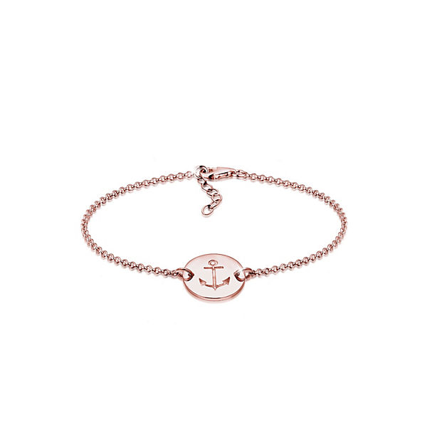 Accessoires Armbänder Elli Elli Armband Anker Plättchen Trend 925er Sterling Silber Ancre Armbänder rosegold Accessoires Armbänder Elli Elli Armband Anker Plättchen Trend 925er Sterling Silber Ancre Armbänder rosegold