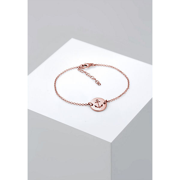 Accessoires Armbänder Elli Elli Armband Anker Plättchen Trend 925er Sterling Silber Ancre Armbänder rosegold Accessoires Armbänder Elli Elli Armband Anker Plättchen Trend 925er Sterling Silber Ancre Armbänder rosegold