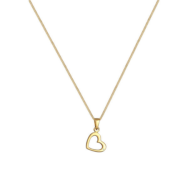 Accessoires Halsketten Elli DIAMONDS Elli Diamonds Halskette Herz Liebe Diamant (0.005 Ct.) 585 Gelbgold Halsketten gold Accessoires Halsketten Elli DIAMONDS Elli Diamonds Halskette Herz Liebe Diamant (0.005 Ct.) 585 Gelbgold Halsketten gold