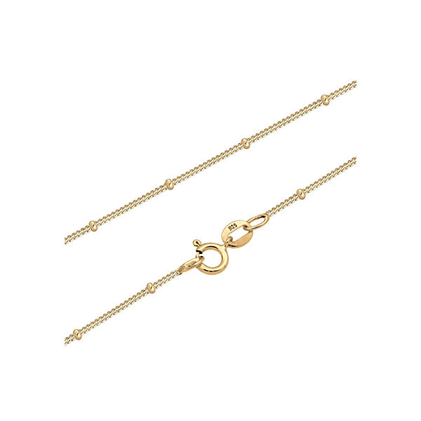 Accessoires Halsketten Elli Elli Halskette Kugelkette Kreis Geo Korallen-Bead 925 Silber Halsketten gold
