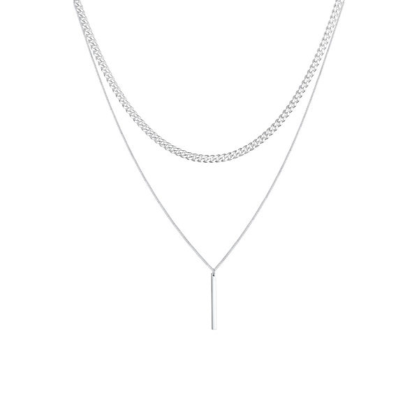 Accessoires Halsketten Elli PREMIUM Elli Premium Halskette Panzerkette Massiv Basic Layer Look 925Er Silber Halsketten silber Accessoires Halsketten Elli PREMIUM Elli Premium Halskette Panzerkette Massiv Basic Layer Look 925Er Silber Halsketten silber