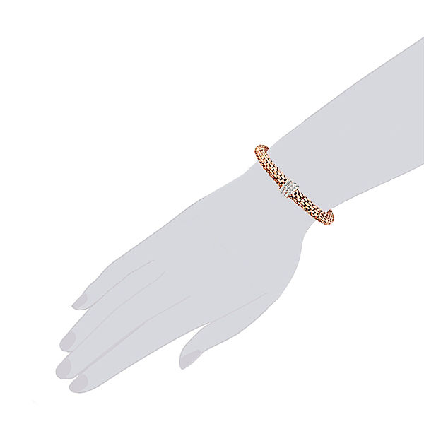 Accessoires Armbänder Rafaela Donata Armband Edelstahl roségold Glas weiß Armbänder rosegold Accessoires Armbänder Rafaela Donata Armband Edelstahl roségold Glas weiß Armbänder rosegold