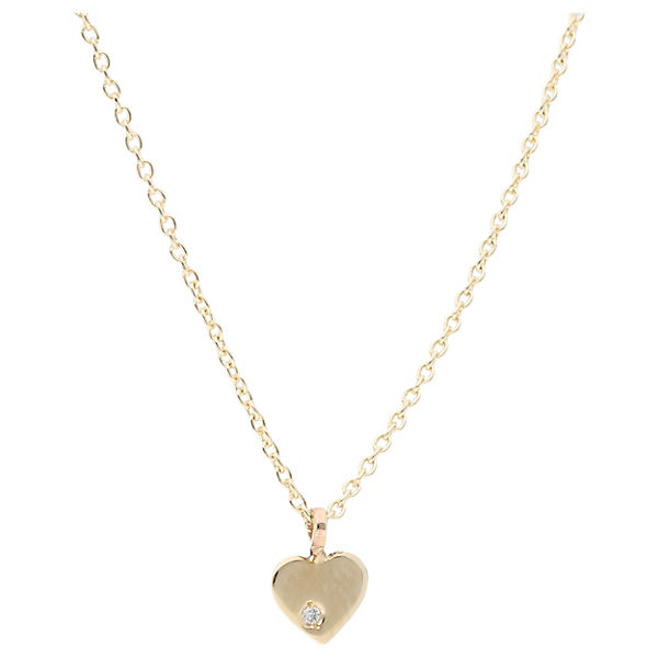 Luigi Merano Kette Herz mit Diamant, Gold 585 Halsketten
