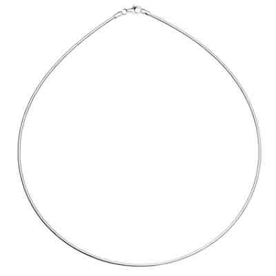 Halsreif - Omega 1,7 mm - Silber 925/000 - , Halsketten