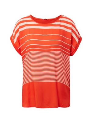 T-Shirt T-Shirt im Material-Mix T-Shirts