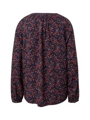 Blusen & Shirts Bluse mit Allover-Muster Langarmblusen 2