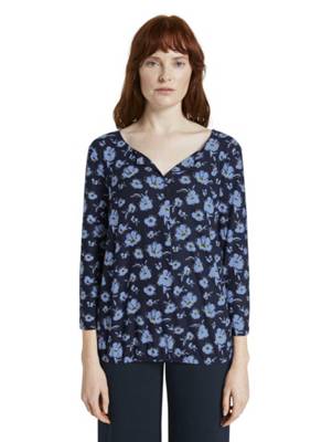 T-Shirt 3/4 Shirt mit Henley-Ausschnitt T-Shirts 2