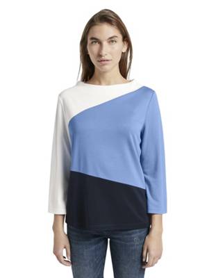T-Shirt 3/4 Arm Shirt im Colorblocking-Look T-Shirts 2