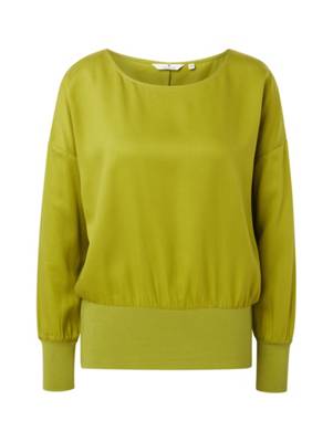 Blusen & Shirts Bluse mit gerippten Abschlüssen Langarmblusen