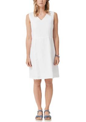Figurbetontes Leinenkleid mit V-Neck Jerseykleider