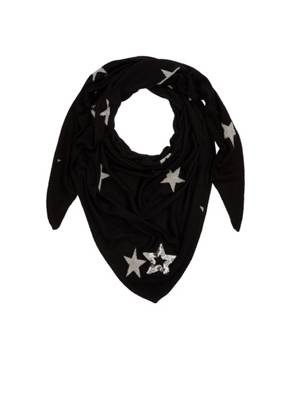 Stricktuch mit Stern-Motiven Halstücher