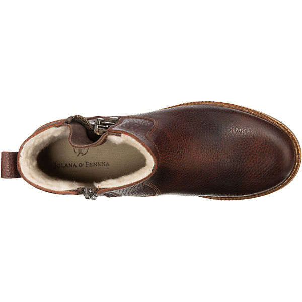 Schuhe Winterstiefeletten JOLANA & FENENA J&F Winterstiefeletten Warmfutter dunkelrot Schuhe Winterstiefeletten JOLANA & FENENA J&F Winterstiefeletten Warmfutter dunkelrot