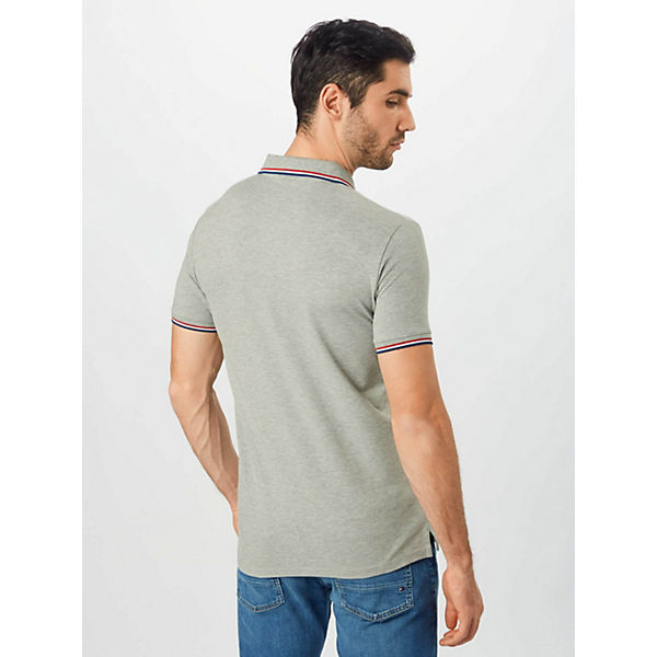 Bekleidung Poloshirts GANT shirt d1. 3-col tipping pique ss rugger Poloshirts grau