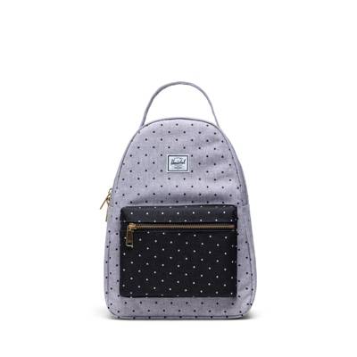Nova Small Backapck Polka Dot Crosshatch Grey/Black Damenrucksack Freizeitrucksäcke