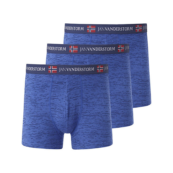 Bekleidung Wäsche JAN VANDERSTORM 3er Pack Retropant NORIK Panties blau