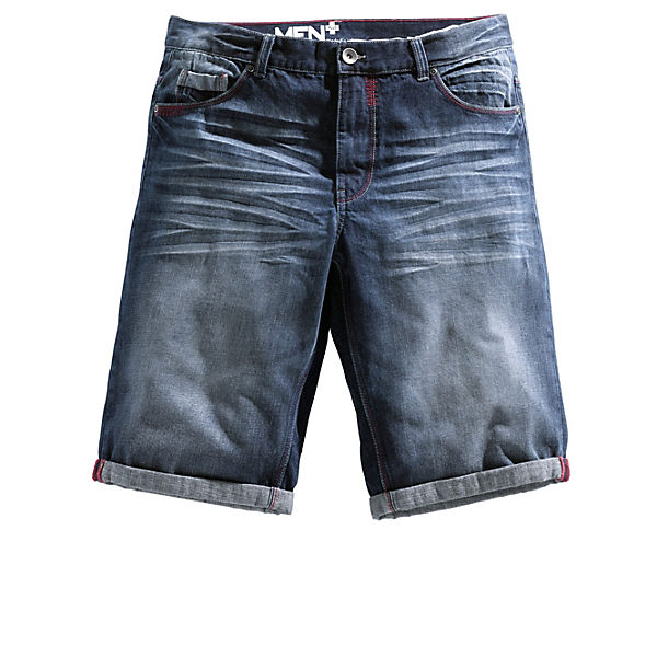 Bekleidung Hosen Boston Park Jeans Bermuda in 5-Pocket-Form blau