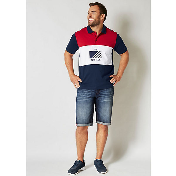 Bekleidung Hosen Boston Park Jeans Bermuda in 5-Pocket-Form blau Bekleidung Hosen Boston Park Jeans Bermuda in 5-Pocket-Form blau