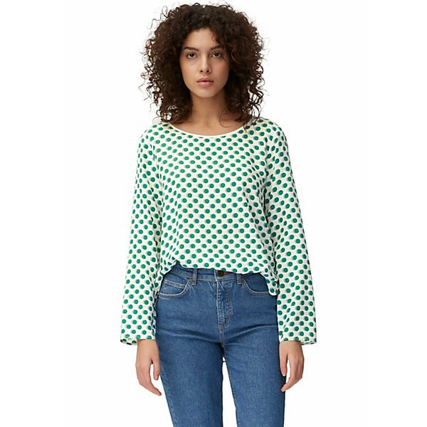 Bekleidung Langarmblusen Marc O'Polo bluse Langarmblusen wollweiß Bekleidung Langarmblusen Marc O'Polo bluse Langarmblusen wollweiß