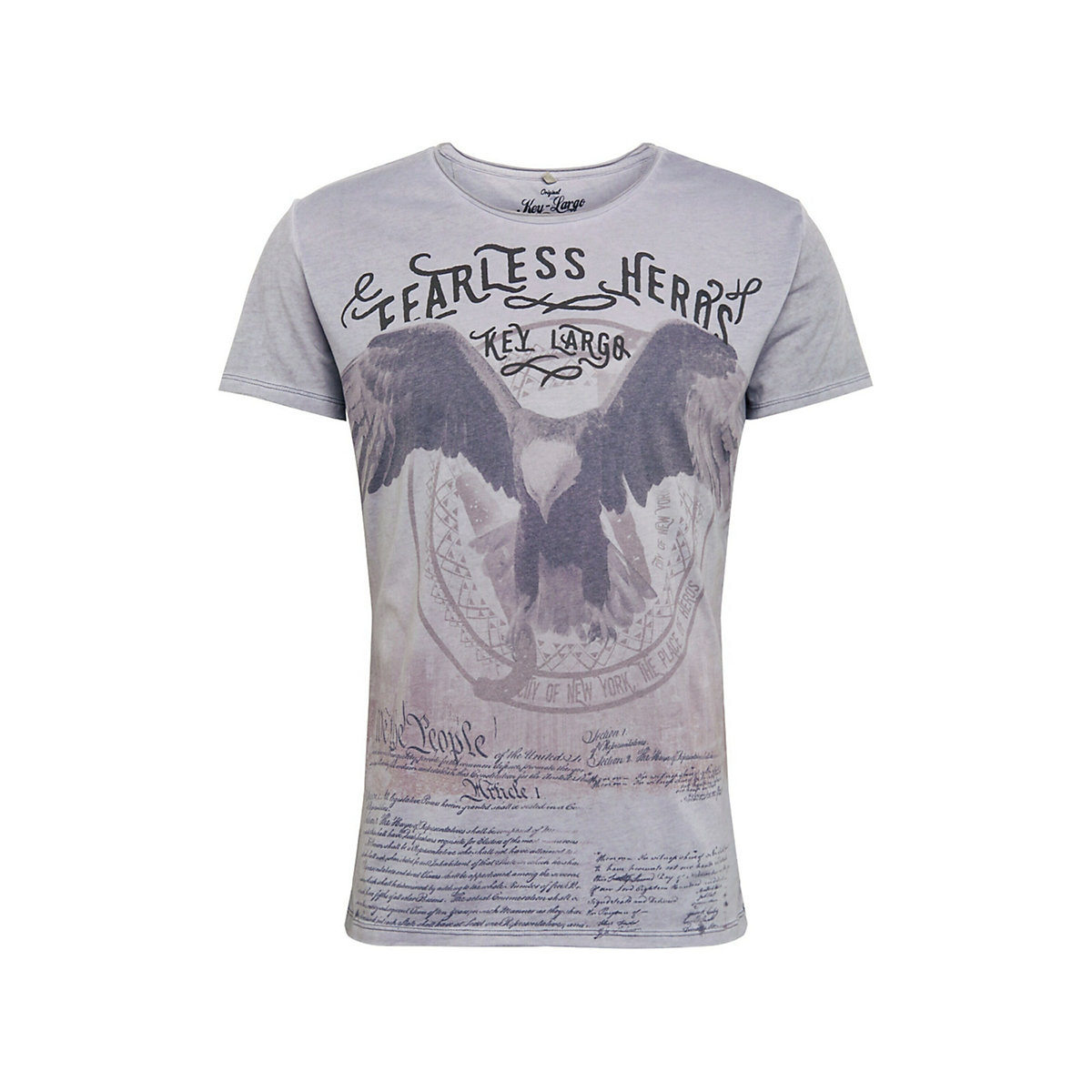 KEY LARGO shirt mt fearless T-Shirts silber