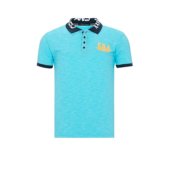 Bekleidung Poloshirts CIPO & BAXX® Cipo & Baxx Poloshirt blau