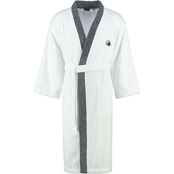 Bademäntel unisex Kimono Black&White white - 001 Bademäntel