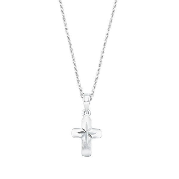 Accessoires Halsketten AMOR Kette mit Anhänger Unisex Sterling Silber 925 Kreuz Halsketten silber