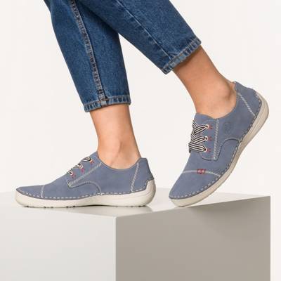 rieker, 52520 Halbschuhe Damen Klassische Halbschuhe, blau | mirapodo