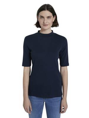 T-Shirt Gestreiftes T-Shirt mit Rollkragen T-Shirts 2