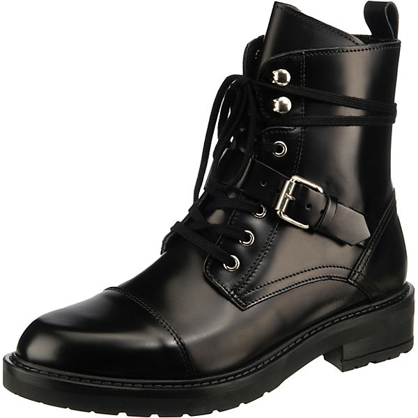 J&F Buckle Lace-Up Boots