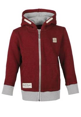 Band of Rascals Zip Hooded Slub Sweatjacken rot