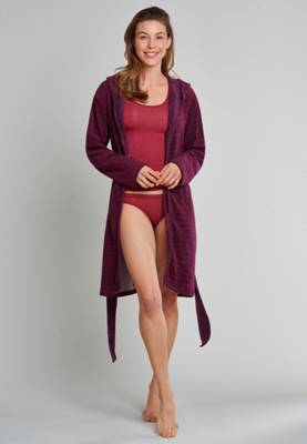 bademantel damen lang schiesser