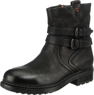 Marc O'Polo, Zip Bootie Biker Boots, schwarz mirapodo